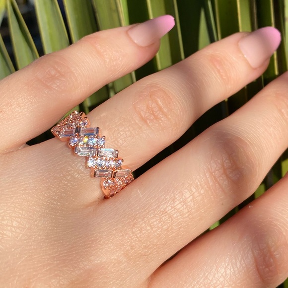 NEW 18k Rose gold plated Ring - Picture 4 of 10